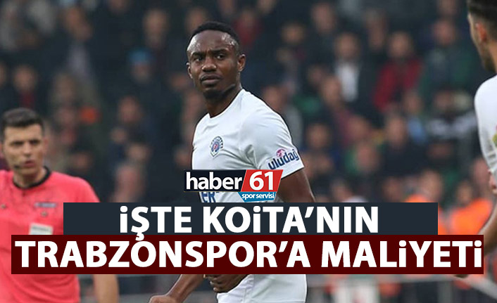 Trabzonspor resmen açıkladı! İşte Koita'nın maliyeti!