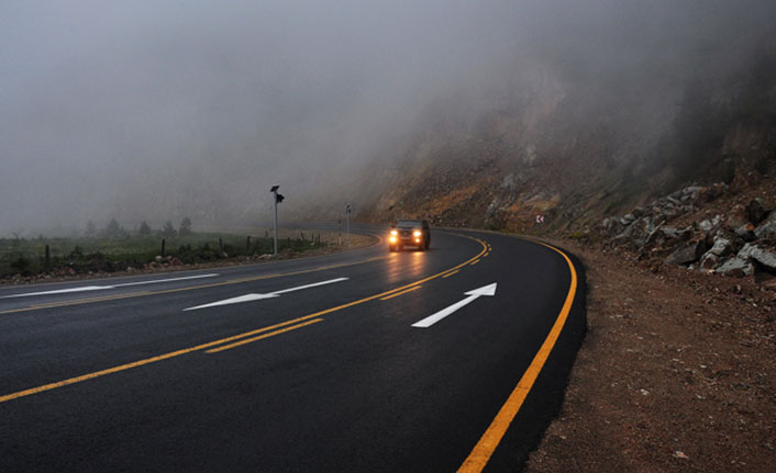 Trabzon-Gümüşhane yolunda çalışma. 21 Hairan 2021