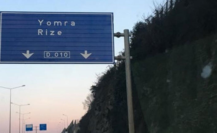 Trabzon-Rize yolunda çalışma. 22 Haziran 2021