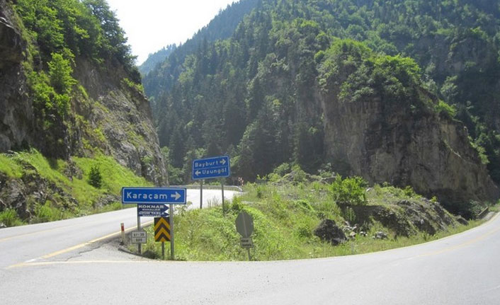 Of-Çaykara yolunda çalışma