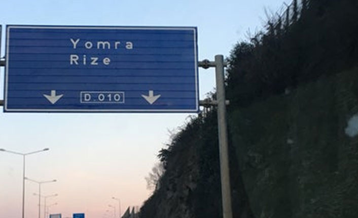 Trabzon-Rize yolunda çalışma. 25 Haziran 2021
