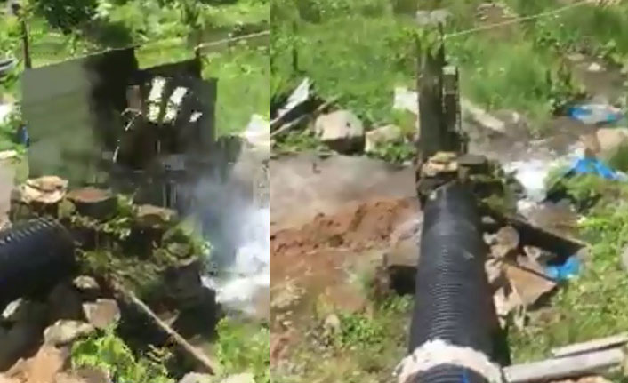 Trabzon'da yaylada kurduğu sistemle kendi elektriğini üretiyor