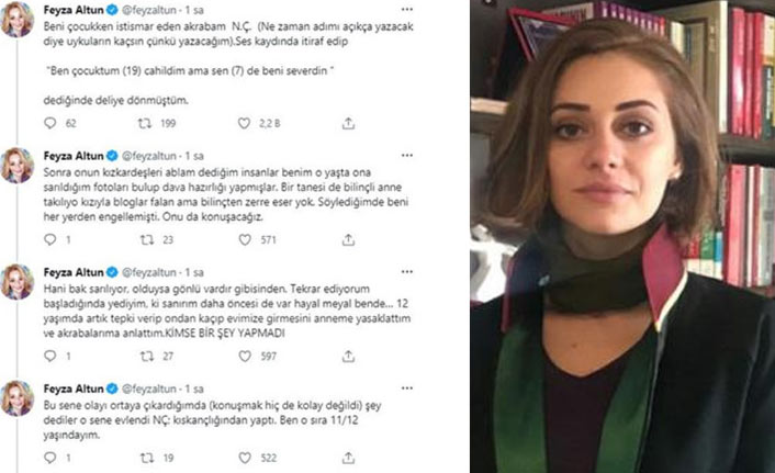 Avukat Feyza Altun, çocukken yaşadığı cinsel istismarı anlattı