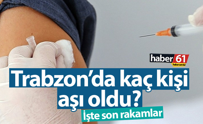 Trabzon'da kaç kişiye koronavirüs aşısı yapıldı?