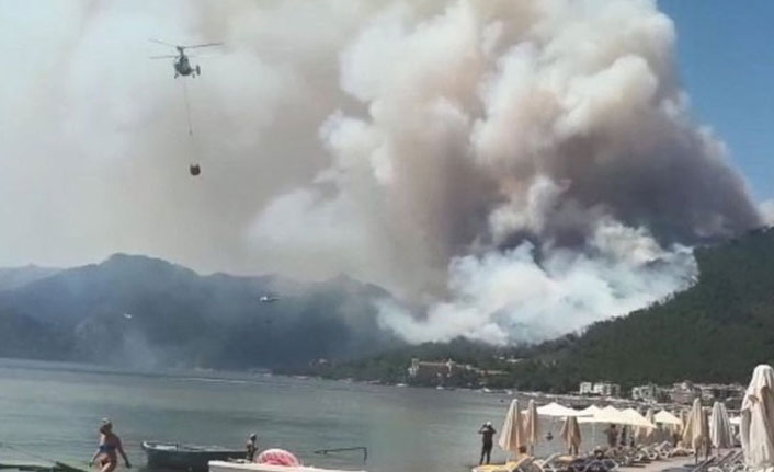 Marmaris'te orman yangını kontrol altına alındı
