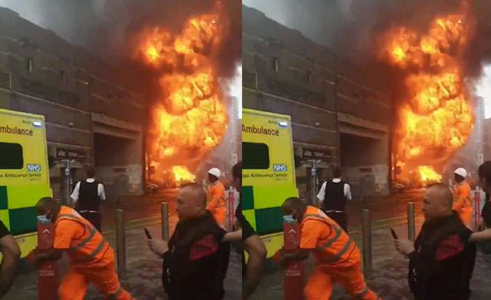 Londra metrosunda patlama