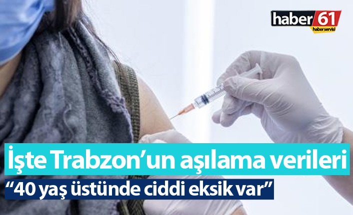 Trabzon'da 40 yaş üzerine aşı sitemi! İşte aşılamada son durum