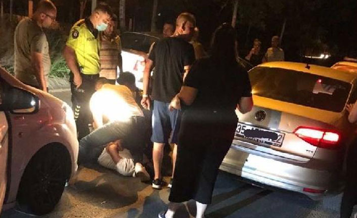 Polise saldırdı, biber gazıyla durduruldu