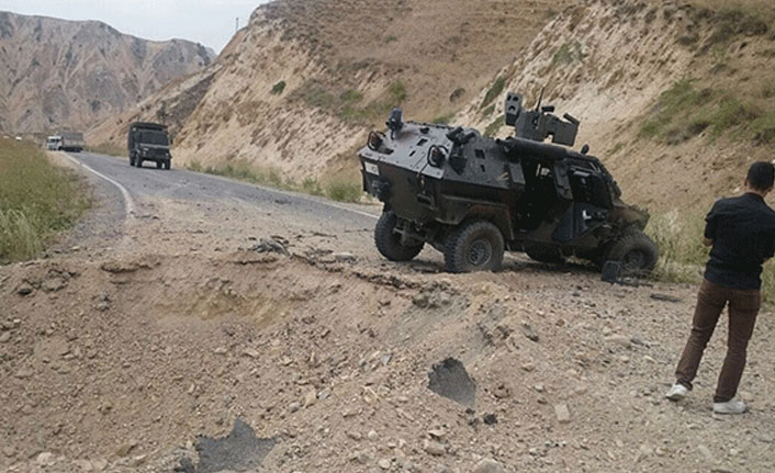 Askeri aracın geçişi sırasında patlama! Can kaybı veya yaralı yok - 05 Temmuz 2021