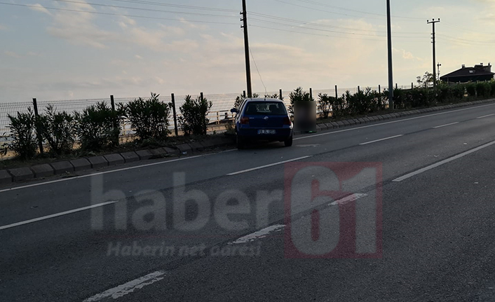 Trabzon’da kaza! Lastiği patlayınca...