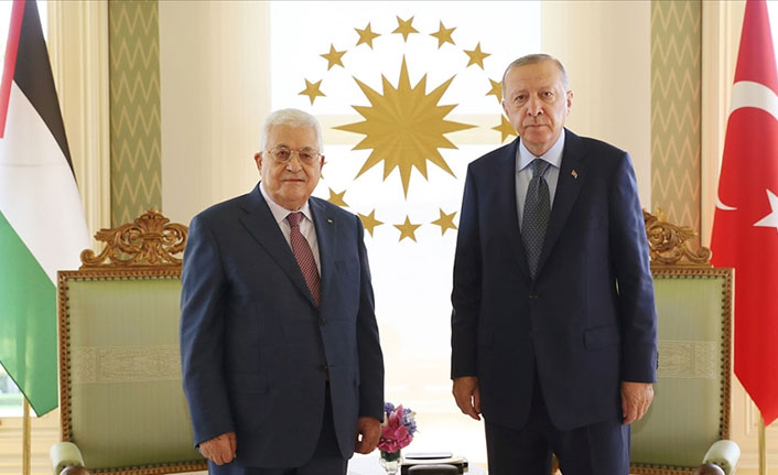 Cumhurbaşkanı Erdoğan ile Filistin Devlet Başkanı Abbas görüştü