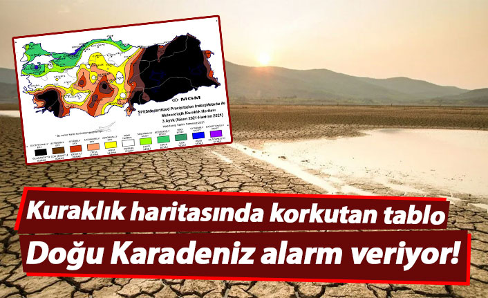 Meteoroloji'nin kuraklık haritası korkuttu! Doğu Karadeniz de o listede