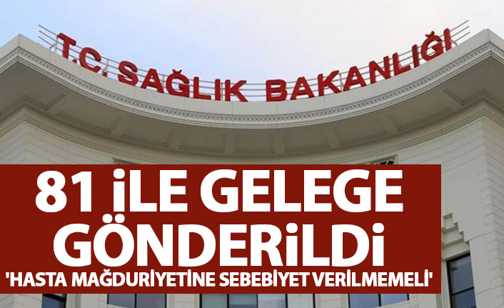 81 ile gönderildi! Sağlık Bakanlığı'ndan Bayram genelgesi