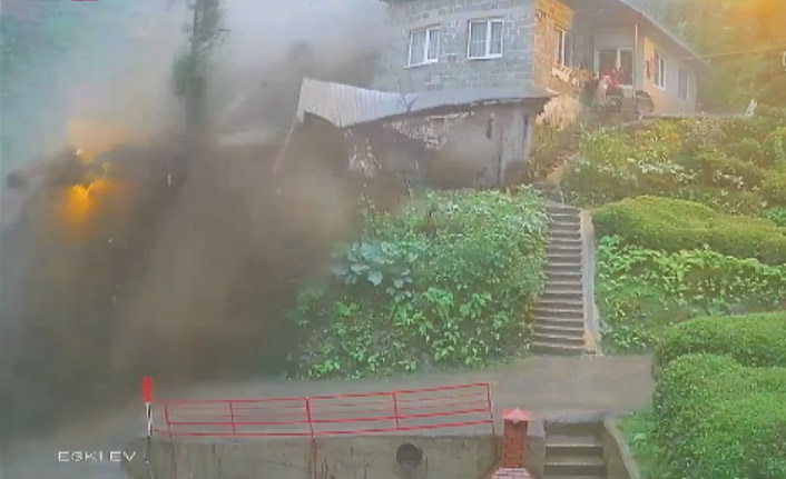 Rize'de selden son anda kurtuldular! O anlar kemarada