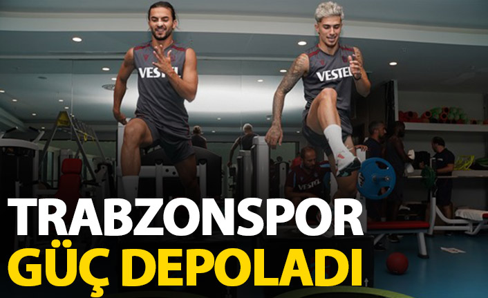 Trabzonspor'da sabah antrenmenı tamamlandı