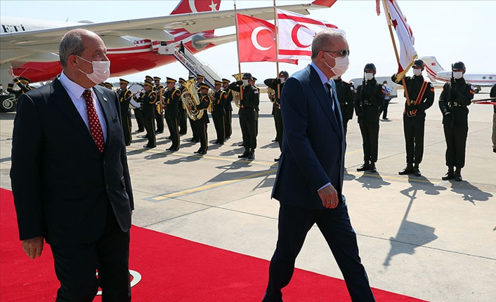 Cumhurbaşkanı Erdoğan Kıbrıs'ta