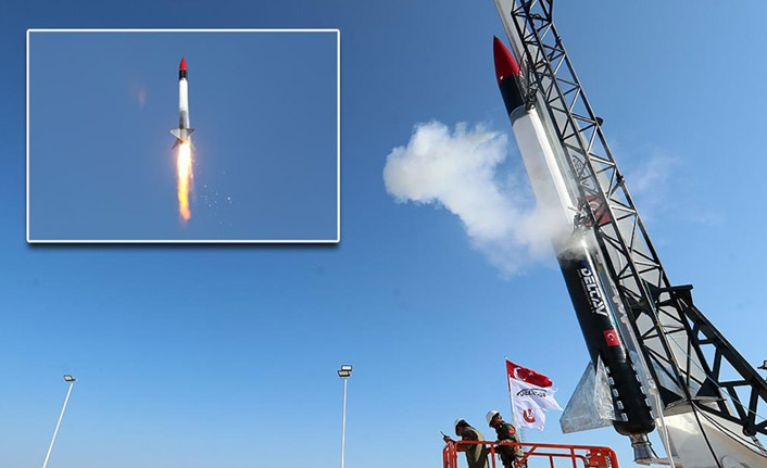 Ay misyonunda kullanılacak hibrit motorlu Sonda Roket Sistemi başarıyla test edildi