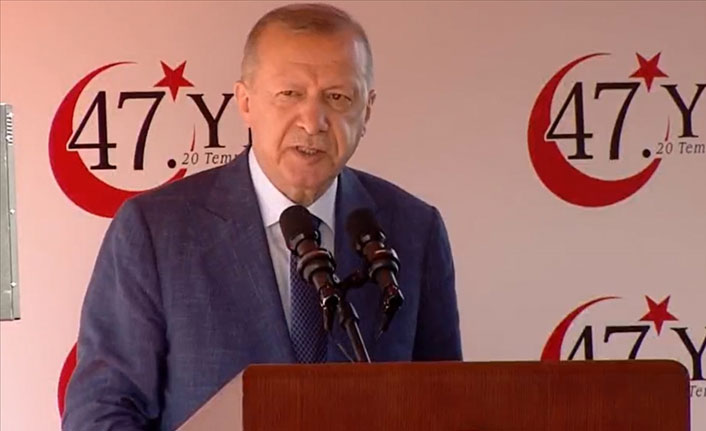 Cumhurbaşkanı Erdoğan'dan Kıbrıs'ta Rum kesimine sert sözler