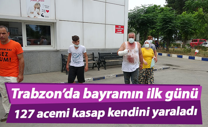 Trabzon'da acemi kasap arkadaş kurbanı oldu