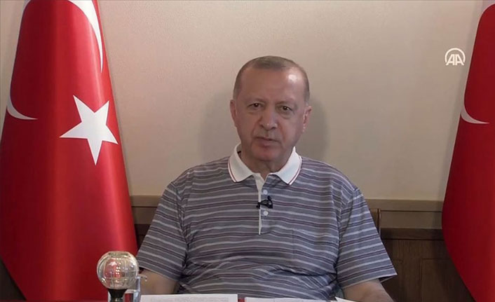 Cumhurbaşkanı Erdoğan video konferansla bayramlaşma programına katıldı