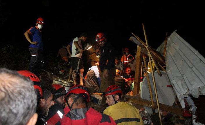 Rize'de AFAD'ın zorlu mücadelesi