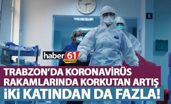 Trabzon’da koronavirüs vakalarında korkutan artış! 2 katına çıktı