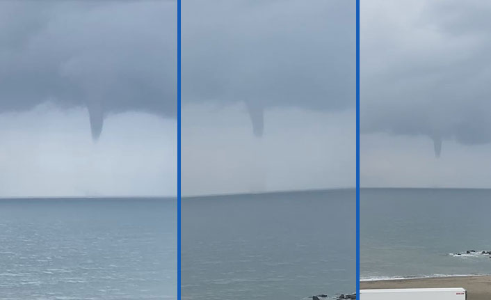 Trabzon açıklarında hortum paniği