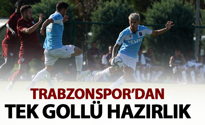 Trabzonspor - Bandırmaspor karşısında tek golle galip