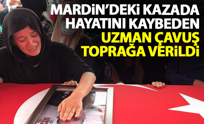 Mardin'de kazada vefat eden Uzman Çavuş Trabzon'da toprağa verildi