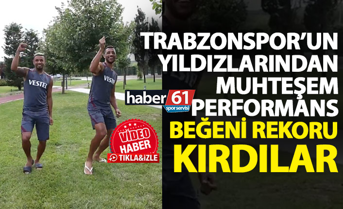 Trabzonspor'un yıldızlarından muhteşem performans