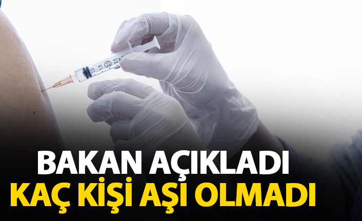 Bakan Koca açıkladı! Türkiye'de Kaç kişi aşı olmadı