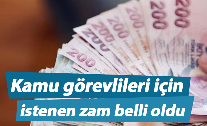 Kamu görevlileri için istenen zam belli oldu