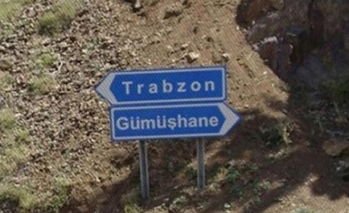 Trabzon - Gümüşhane yolunda çalışma. 26 Temmuz 2021