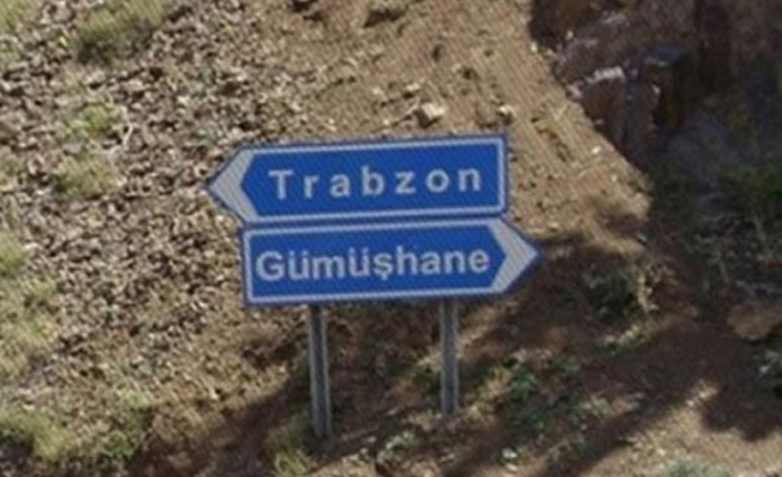 Trabzon-Gümüşhane yolunda çalışma. 27 Temmuz 2021