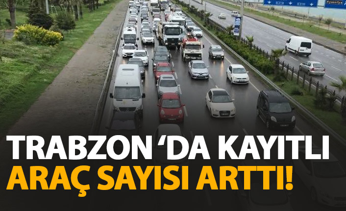 Trabzon'da trafiğe kayıtlı araç sayısı arttı