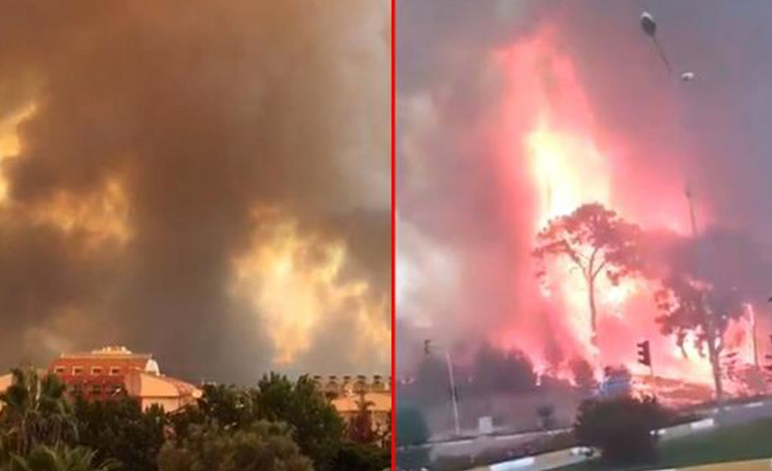 Manavgat'ta 4 ayrı yerde orman yangını