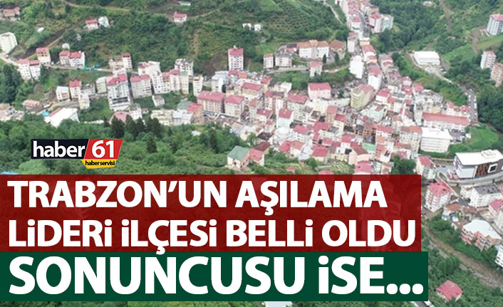 Trabzon’da aşı oranı en yüksek ve düşük ilçeler hangileri?