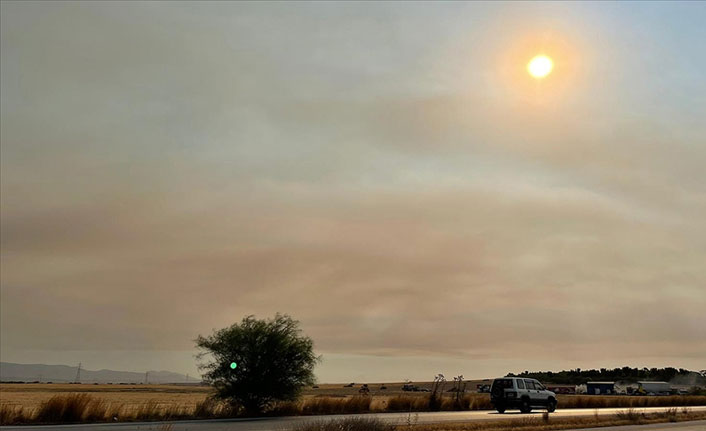 Türkiye'deki orman yangınlarının etkisi KKTC'de hissedildi