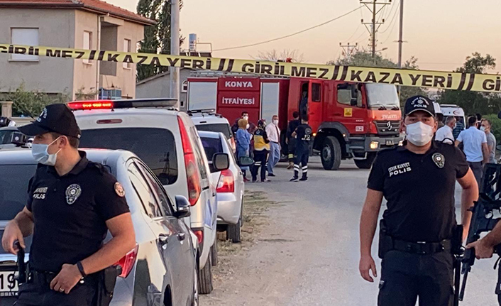 Konya'da katliam! 7 kişiyi öldürüp evi ateşe verdiler