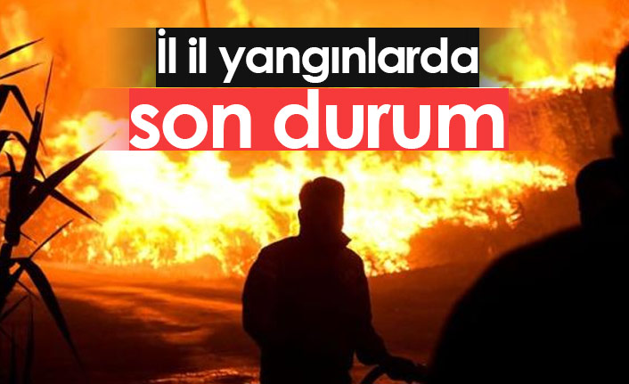 İl il yangınlarda son durum
