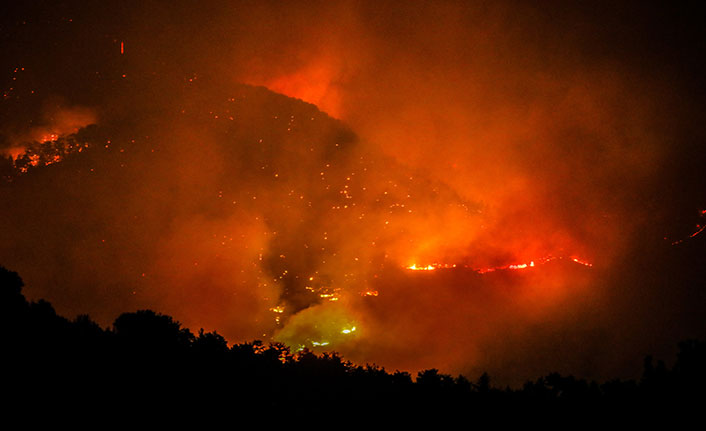 Manavgat'taki orman yangını beşinci gününde