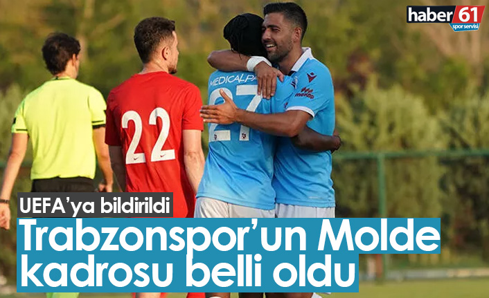 Trabzonspor'un Molde kadrosu belli oldu
