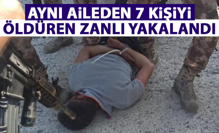 Aynı aileden 7 kişiyi öldüren zanlı yakalandı