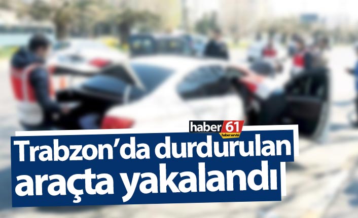 Trabzon’da durdurulan araçtauyuşturucu madde ele geçirildi. 5 Ağustos 2021