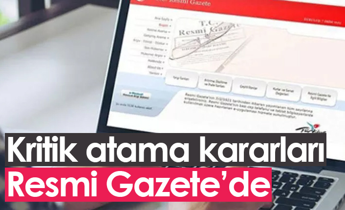 TSK'daki atama kararları Resmi Gazete'de