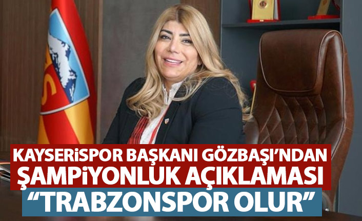 Süper Lig kulübü başkanından flaş açıklama: Şampiyon Trabzonspor olur