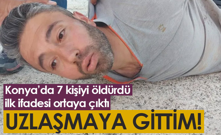 7 Kişiyi öldürdü ilk ifadesi ortaya çıktı: Uzlaşmak için gittim!