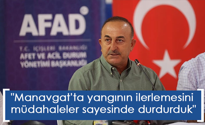 "Manavgat'ta yangının ilerlemesini müdahaleler sayesinde durdurduk"