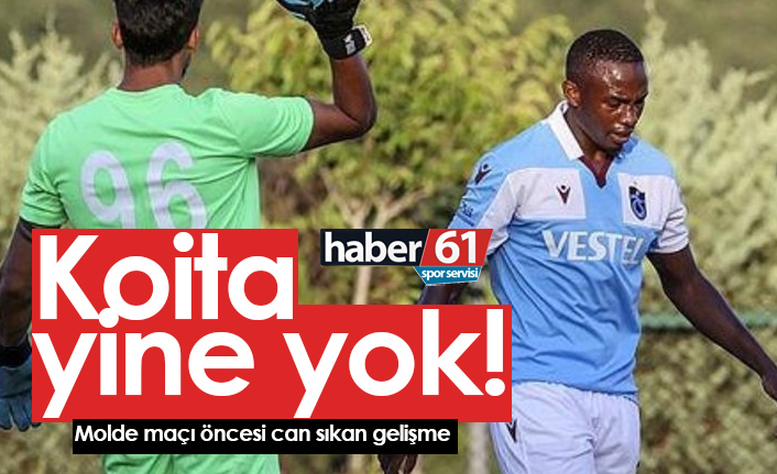 Trabzonspor'da Koita yine yok