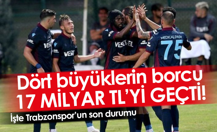 Trabzonspor'un borcu ne kadar? KAP'a bildirildi